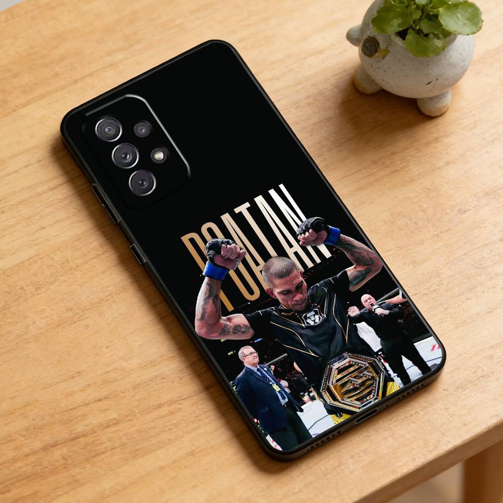 

Alex Pereira Brazilian Kickboxer Phone Case For Samsung Galaxy A73,21,22,32,71,53,52,51,80,5G Soft Black Cover Samsung a22 4g