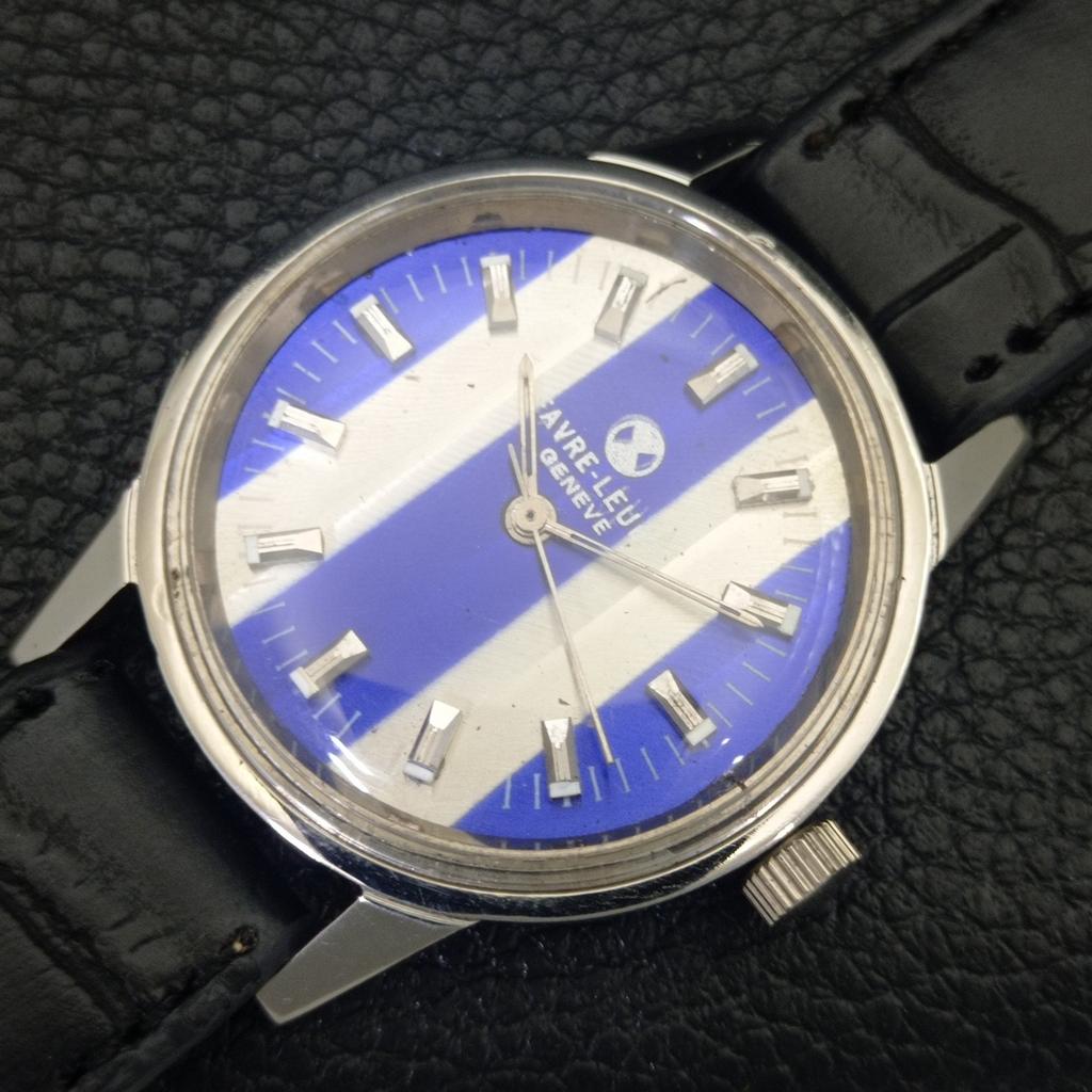 HAND-WINDING VINTAGE FAVRE LEUBA 253 SWISS MENS ORIGINAL DIAL WATCH a703832-1