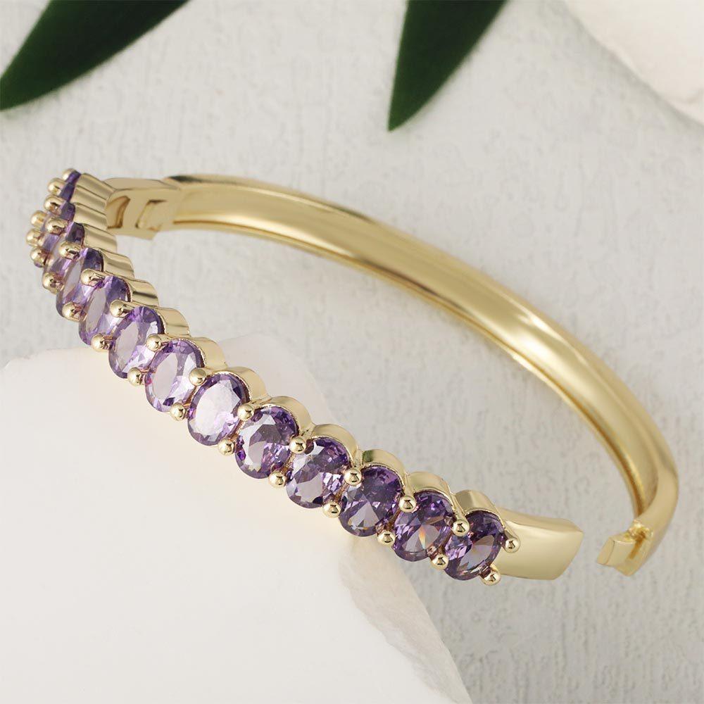 Lu District's New Buckle Bracelet Zircon Women's Bracelet Jewelry Retro Bracelet