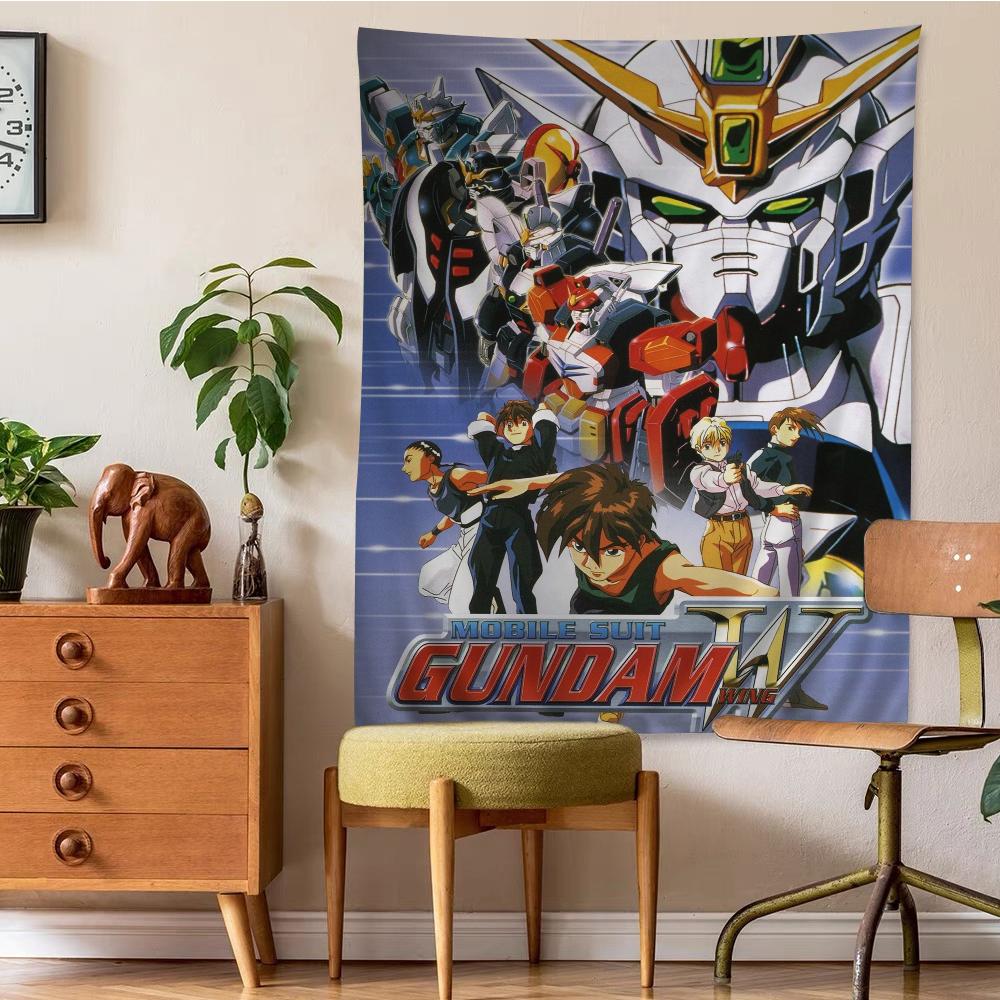 Japanese Classic Anime GGundam Tapestry Anime Tapestry Hanging Tarot Hippie Wall Rugs Dorm Wall Hanging Sheets