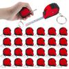 AS60-Mini Tape Measure Keychain Set, 3 Ft Retractable, 24 Pieces, Pocket Size With Lock