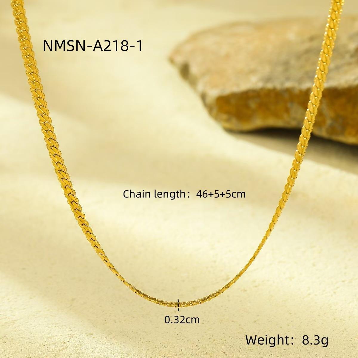 GEMCHIC Women s Stainless Steel Choker Necklace Classic Versatile Titanium Steel Chain