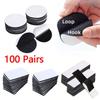 100pairs Strong Glue Double-Sided Adhesive Tape Nylon Mounting Strips Carpet Sticker  Home Use