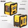 Compact Mini Laser Level with Automatic Leveling and Thin Green Light - 2 Line Projector