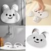 Tappetino da Bagno in Silicone con Texture Esfoliante Design Coniglio Antiscivolo Tappetino per Doccia per Massaggio ai Piedi 30cm
