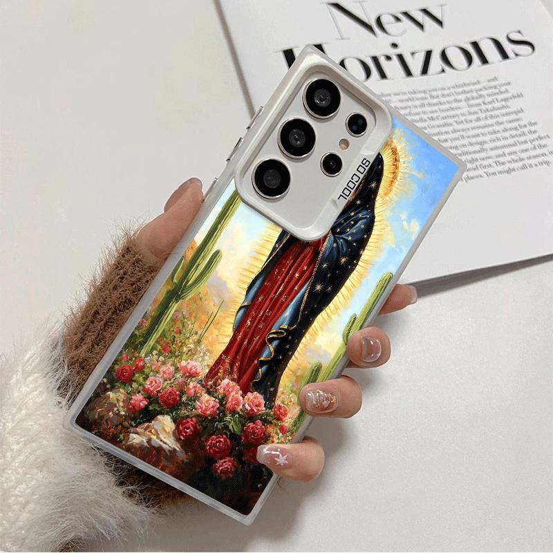

Virgen Mary Virgin De Guadalupe Soft Phone Case for Samsung Galaxy S24 S25 FE S26 Edge S23 Ultra S22 Plus S21 + Shockproof Cover Samsung S25 Ultra