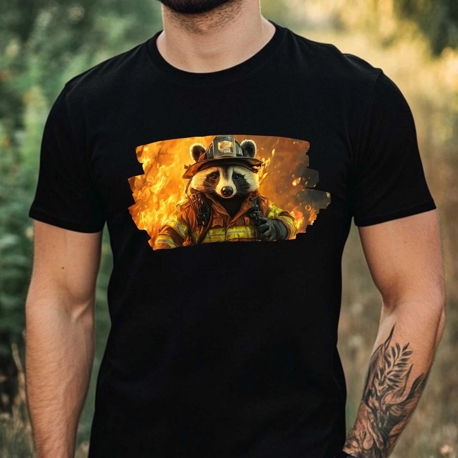 T-Shirt Herren Igel als Astronaut Motiv Baumwolle Größe XS bis 5XL XXL