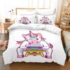 Gamepad Duvet Cover Set Cartoon Unicorn Pattern Comforter Cover With Pillowcase Video Game For Boys Girls Polyester Bedding Set