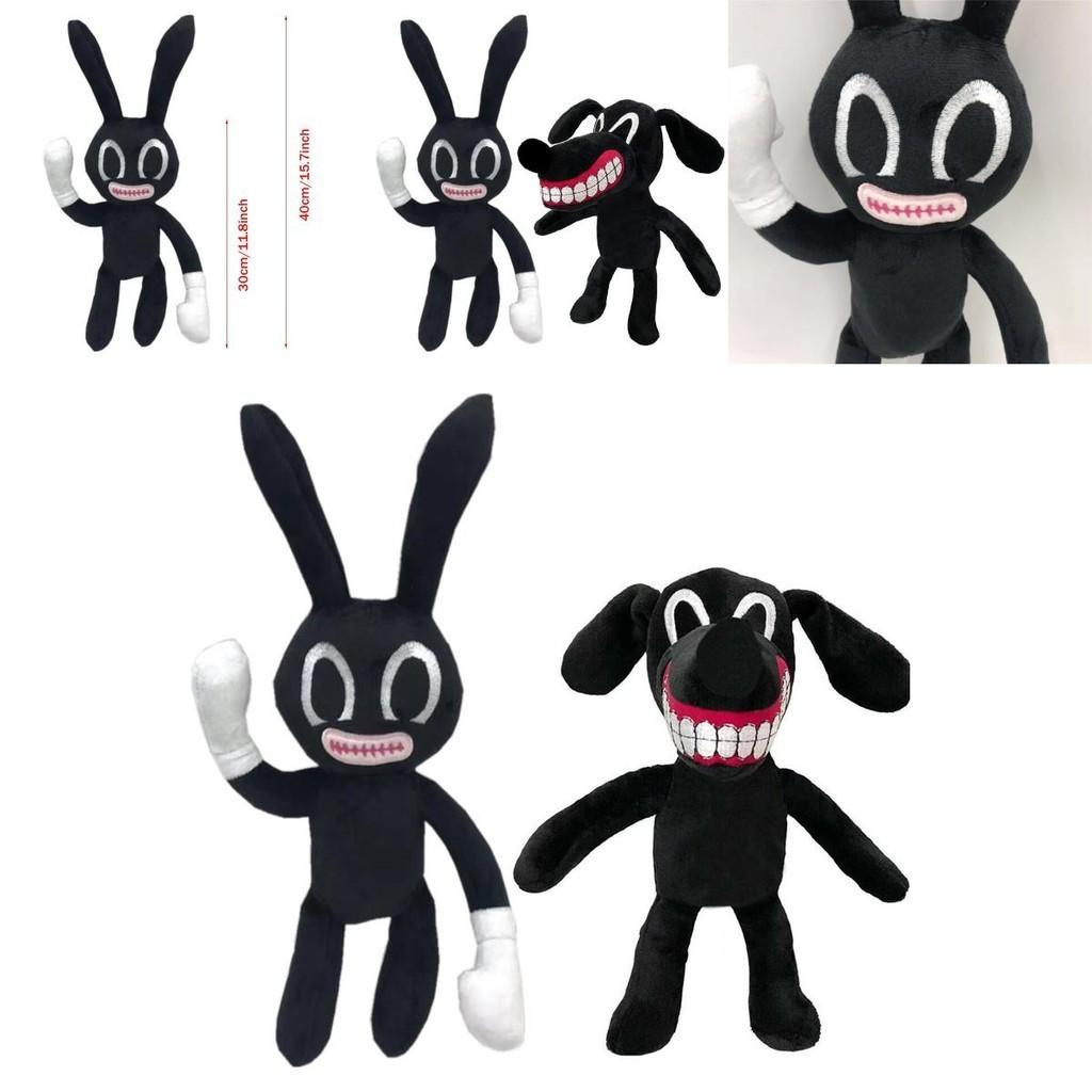 Adorable And Spooky Siren Head Horror Black Bunny Plush Stuffed Doll For Kids