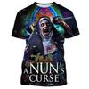 Magliette Grafiche Film Horror The Nun Stampa 3D Uomo/Donna Manica Corta Girocollo T-shirt Oversize Streetwear Harajuku Magliette Y2k Top