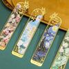 Oil Painting Metal Bookmark Hollow Book Page Marker Reading Book Clip  Book Lovers Writers Readers
