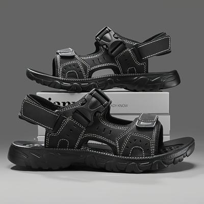 Men's Casual Sandals - Velcro Closure, Breathable Upper&comfortable Sole, Suitable for Outdoor Beach, Walking, City Strolling, Fashionable Design