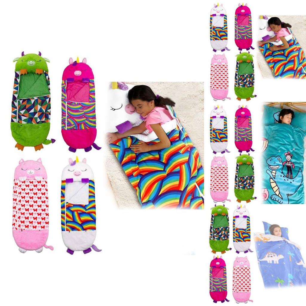 Cozy Cartoon Animal Children's Sleeping Bag Adorable Unicorn And Shark Designs