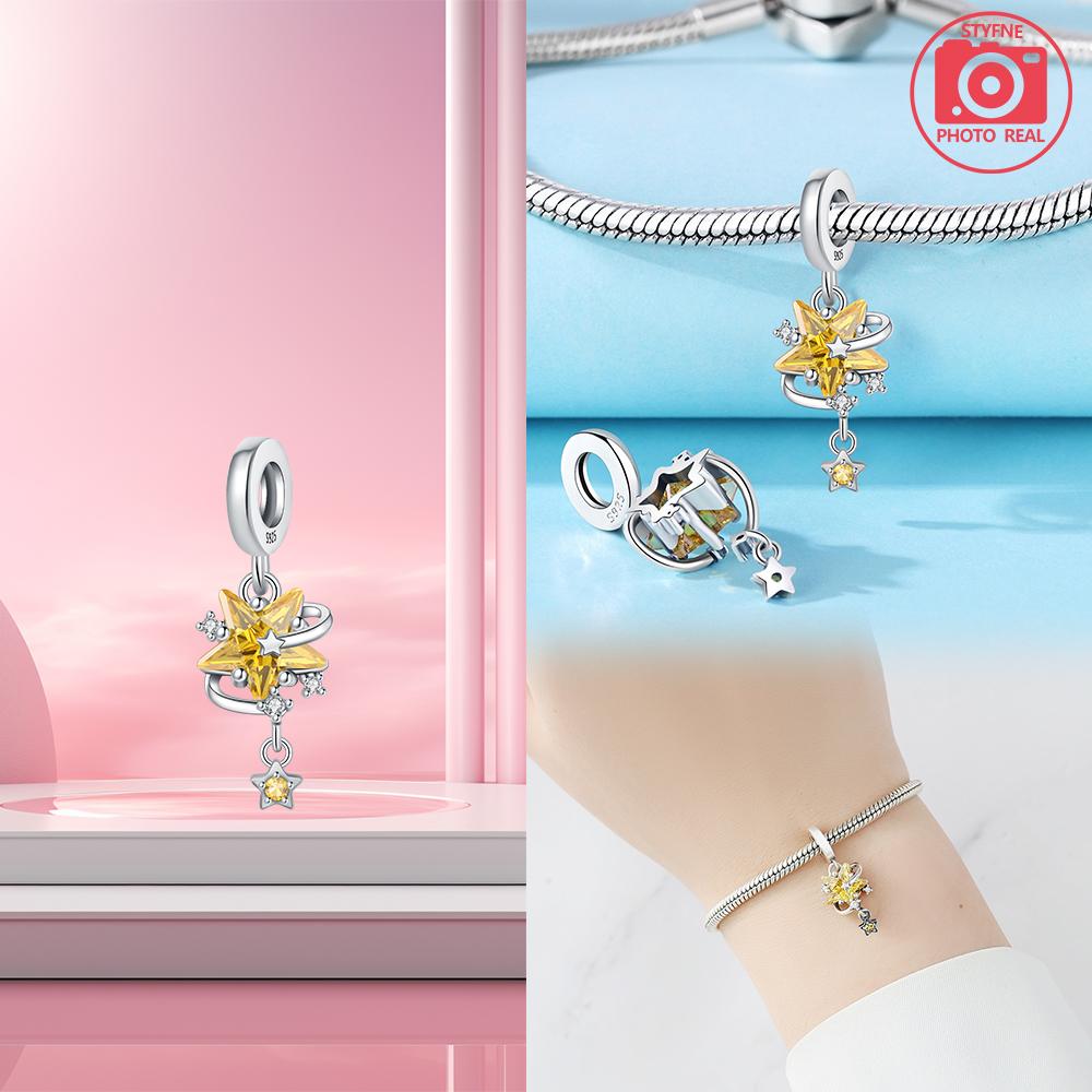 Copper Charms Star Mango Moon Pendant For Dangle Pendant Bead Jewelry Beads  New Gifts For Women