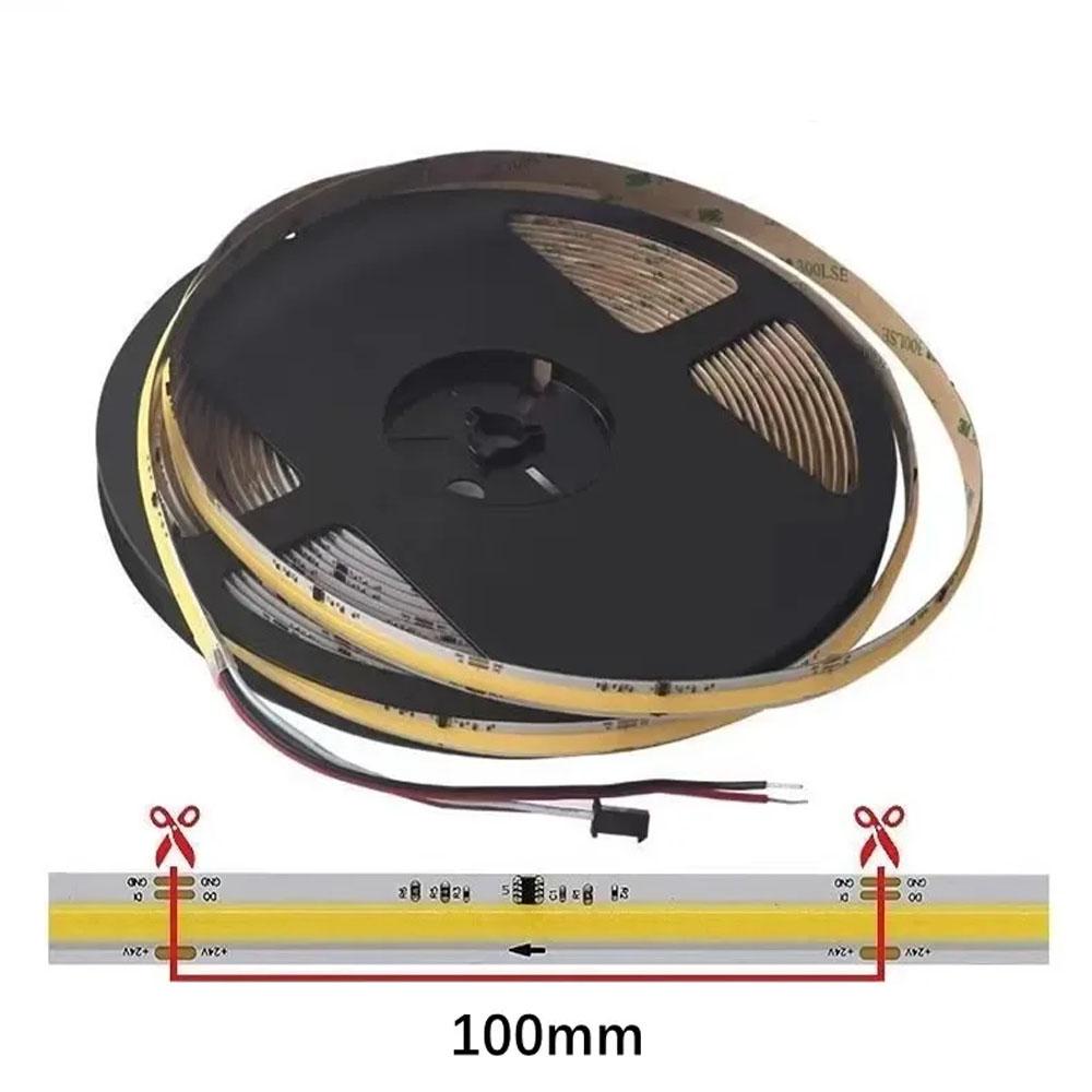 0,5-10m COB WS2811 LED-Lichtleiste DC24V 360 LEDs Adressierbar Fließeffekt Flexibel 3000K/4000K/6000K für Innenraum Heimdekoration