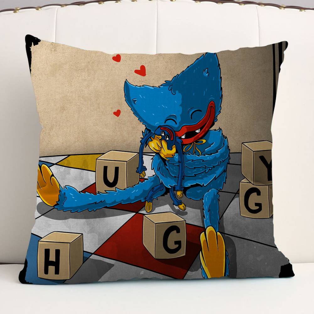 H-Huggy W-Wuggy Pillow Anime Pillow Sofa Bed Head Pillow Cover Cushion Cover 45x45 Cm Fashion