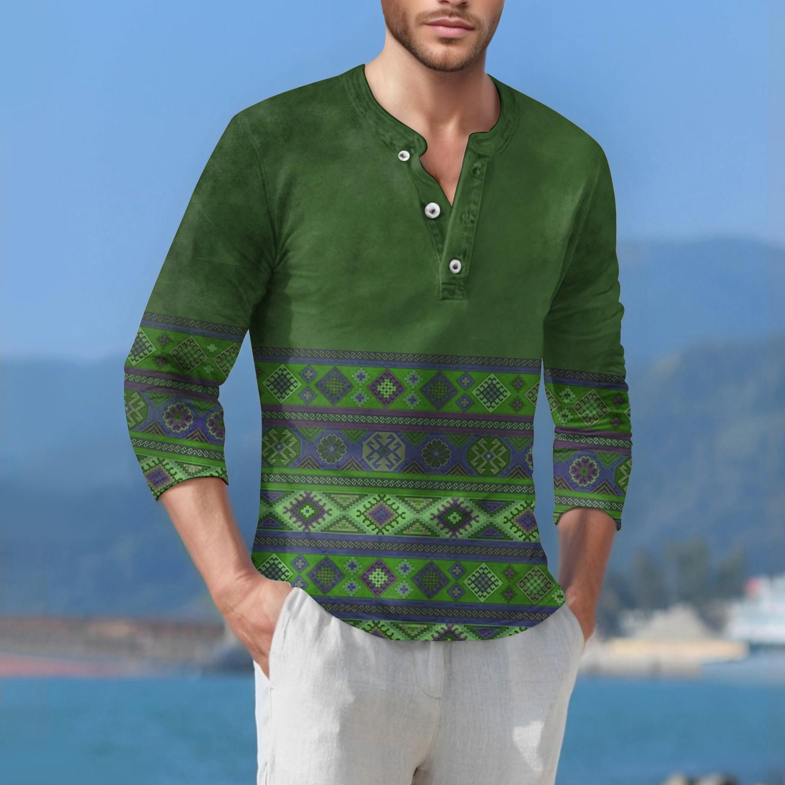 

Мужская футболка уличная повседневная мода с длинными рукавами XXXL зелёный