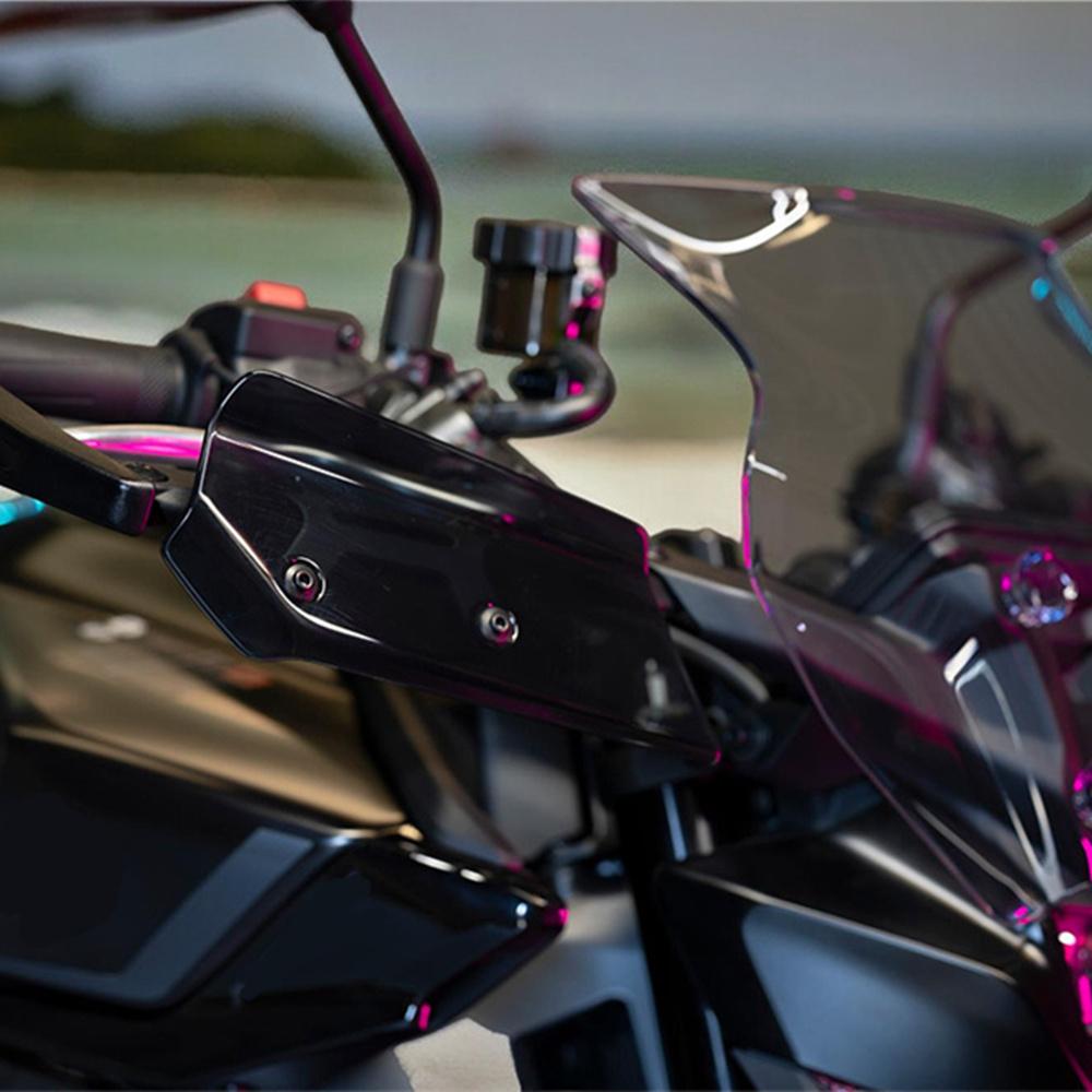 1 Pair of Motorcycle Handguards ABS Plastic Black Deflectors For Yamaha MT09 SP