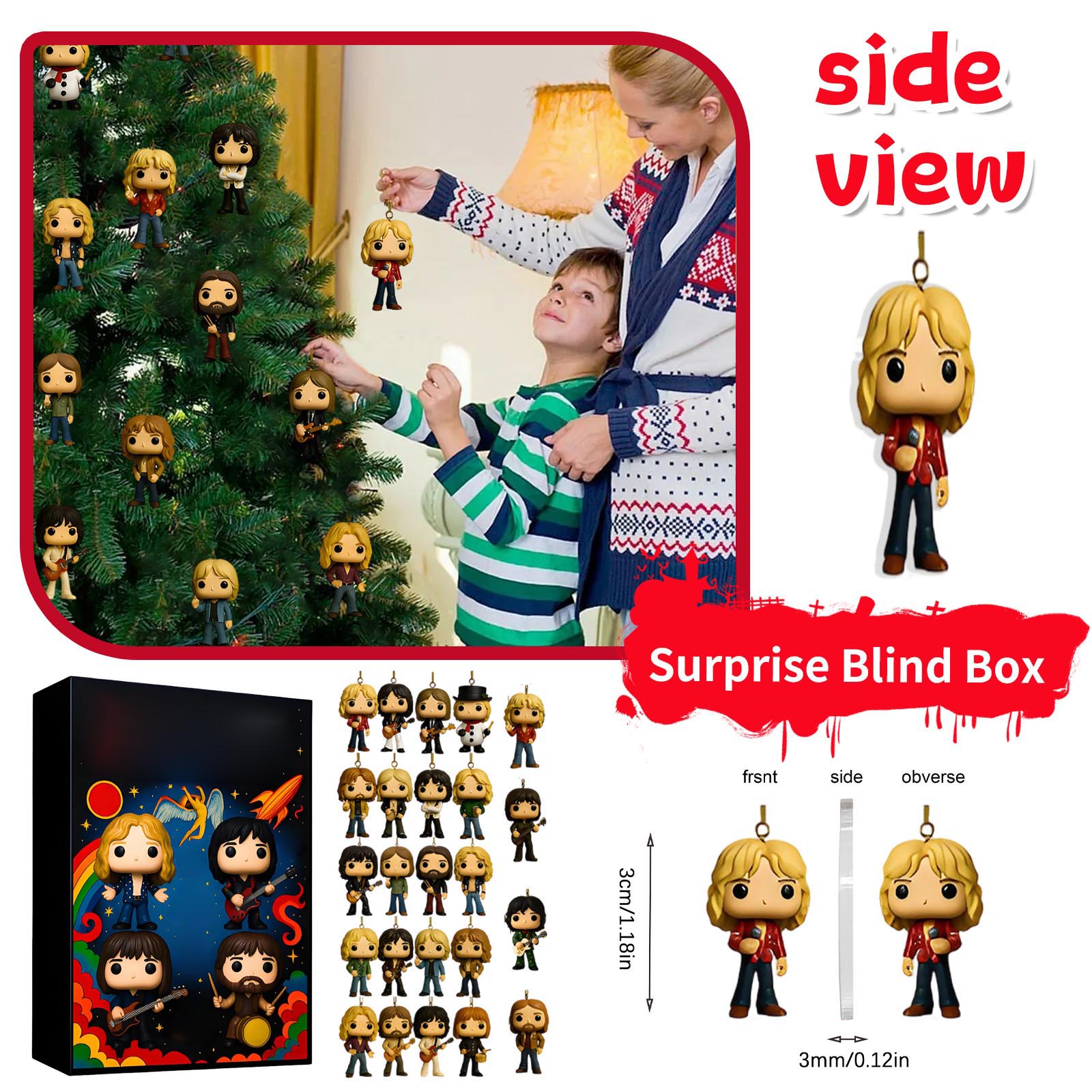 

Календарь обратного отсчета включает 24 подарка, календарь обратного отсчета и подарок-сюрприз One Size