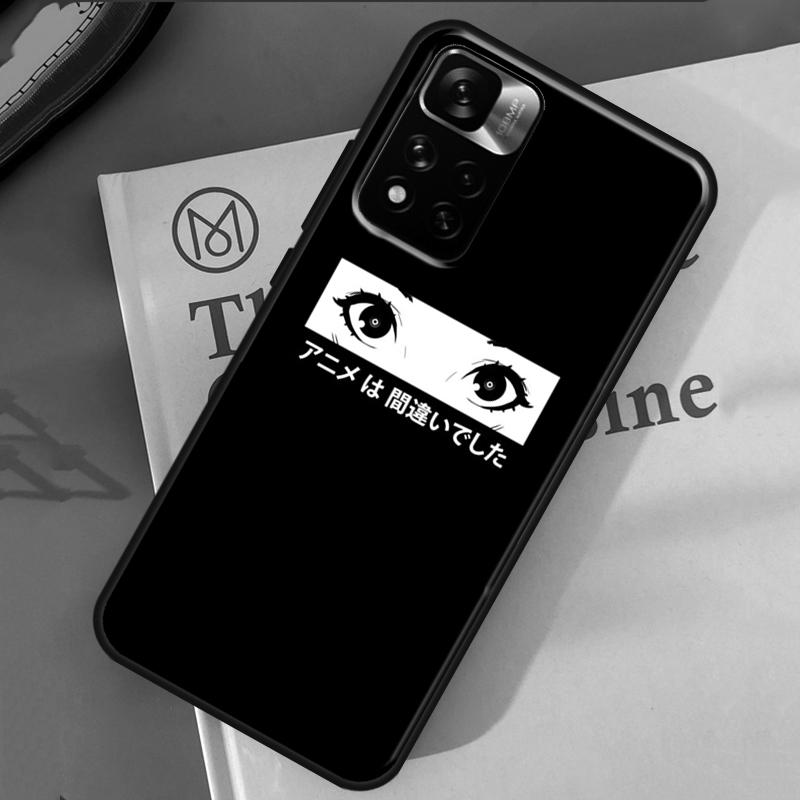 Sad Japanese Anime Case For Xiaomi Redmi Note 14 13 11 9 10 12 Pro 9S 10S 11S 12S Redmi 10C 12C 13C 14C Cover