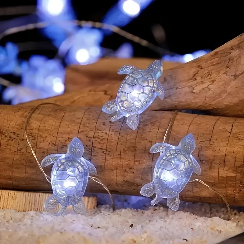 Ocean Themed String Light Sea Turtle Colorful Party Decorative Indoor Outdoor Nautical String Light Festival Birthday Lamp Decor