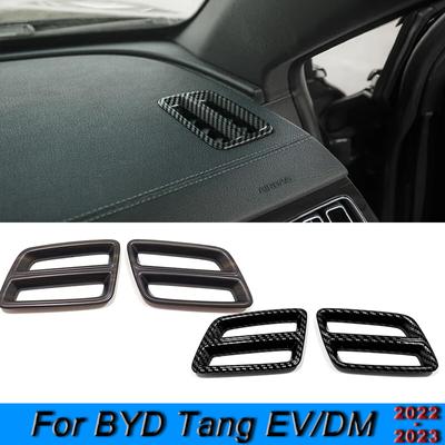 Car Front Small Air Outlet Decoration Cover Trim Sticker For BYD Tang EV/DM 2022 2023 ABS Car Styling Accessories