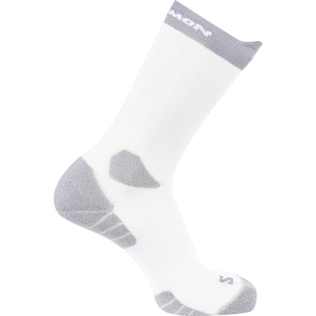 Salomon AERO CREW Size White Men's Socks, L, LC2626800,