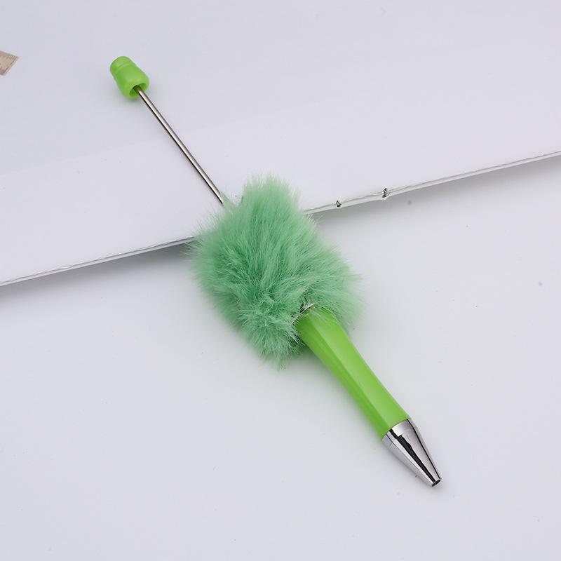 10Pcs Newest Colour Creative  Plush Ballpoint Pen Ballpoint Pen  DIY Ballpoint Pen Gift for Student Office Supplies