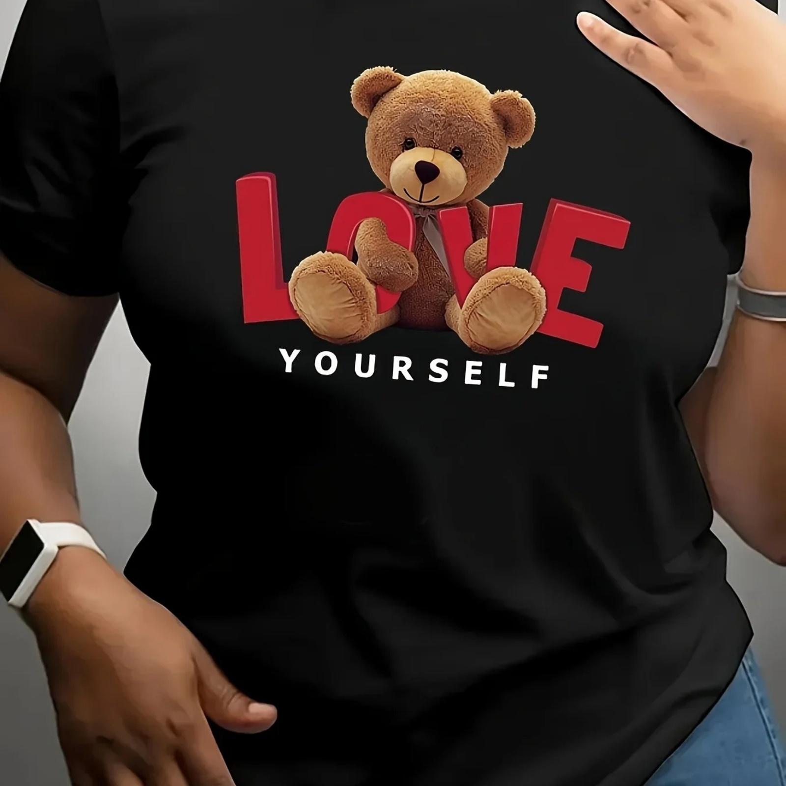 

Animal Print T-shirt, Short Sleeve Crew Neck Casual Top For Summer & Spring, Women s Clothing XXXXXL різнокольоровий