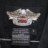 Harley Davidson Back Print Short Sleeve Button Down Shirt L Black Series Men's Used