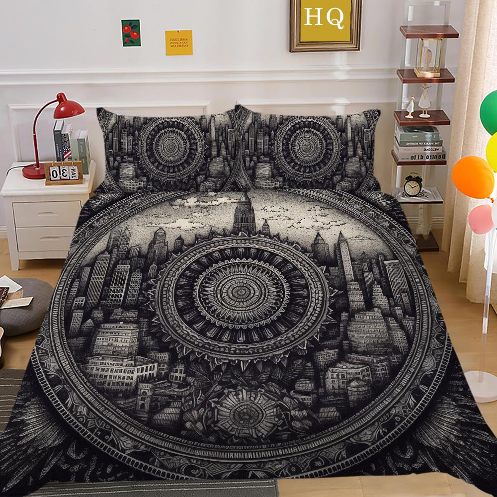 Acasă Seturi de lenjerie de pat cu imprimare cu microfibră Față de pernă Adolescenți Huse pilote Bărbați Dimensiune dublă Textile de casă de rang înalt