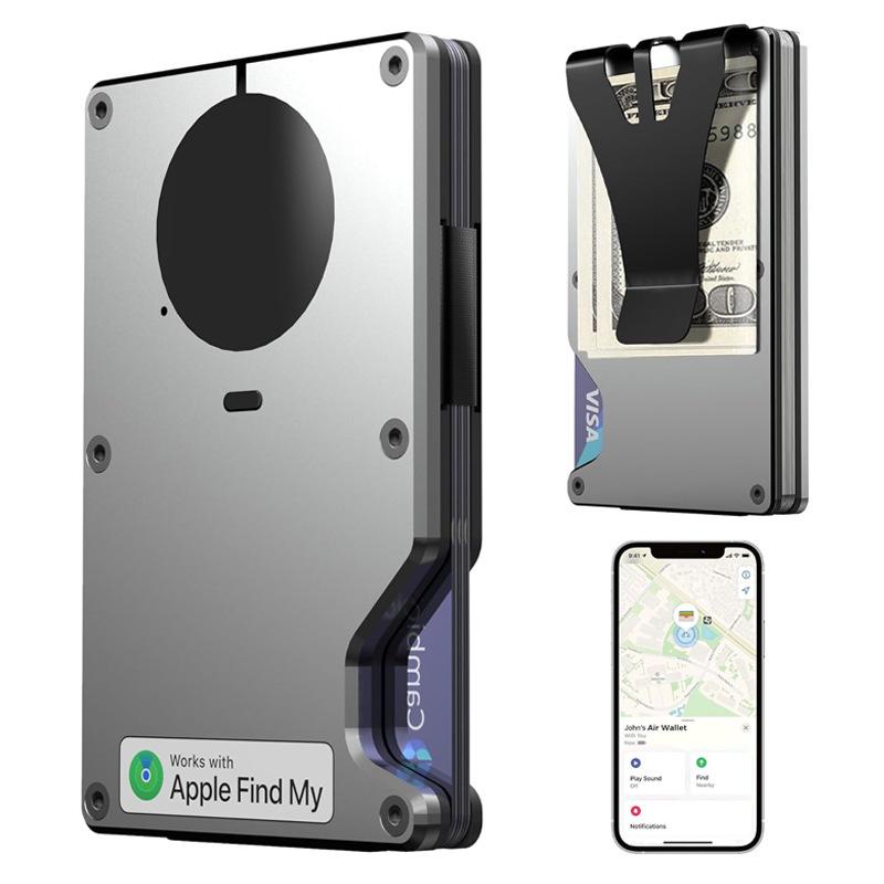 Wallet with Built-in Apple Find My AirTag Tracker and RFID Anti-theft Protection