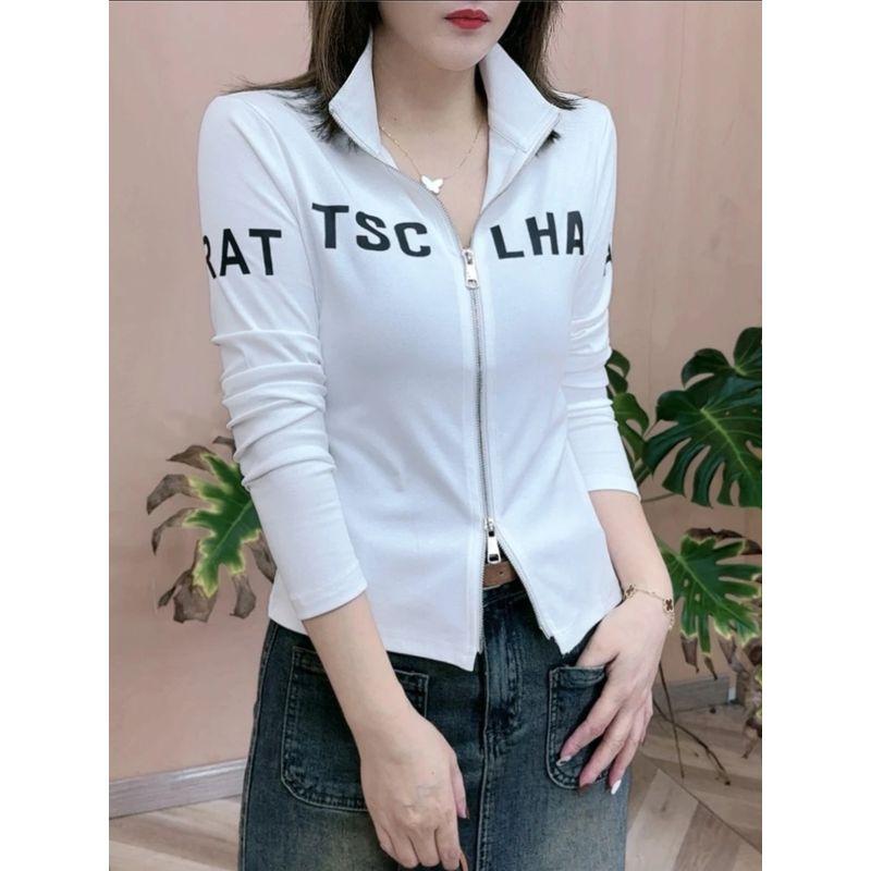 

Европейский стиль, облегающая футболка-поло с коротким рукавом White Long sleeves 3XL
