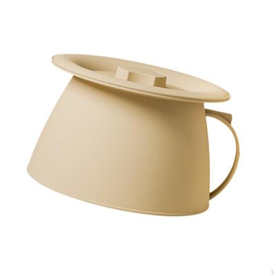 Cómodo orinal para el hogar, inodoro portátil con asa