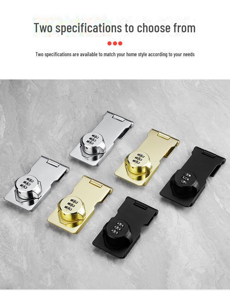 Încuietoare cu parolă antifurt pentru dulap și frigider - Nu necesită găurire, Compatibilitate cu deschidere dublă și dulapuri pentru dosare