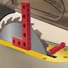 MM/Inch Woodworking 90 Degree Precision Square Edge Marking Tool, Aluminum Carpentry Pocket Marking Square Right Angle Ruler