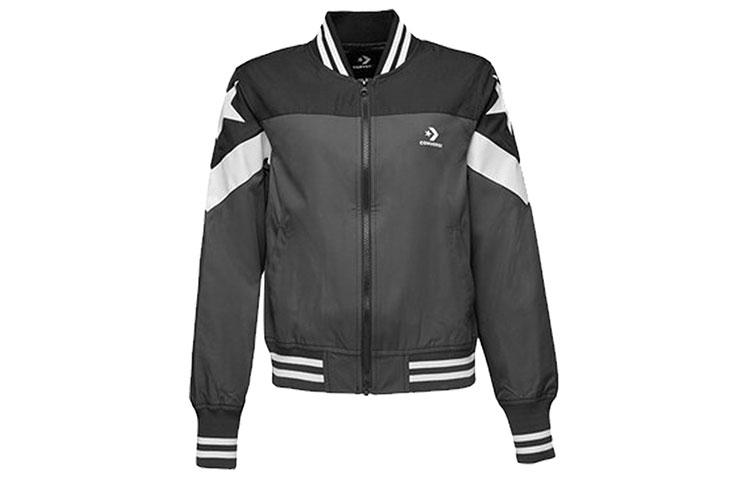 Converse Non Padded Baseball Bomber Baseball Jerseys Women s Gray Baseball Collar Moderate 10017460-A02 S
