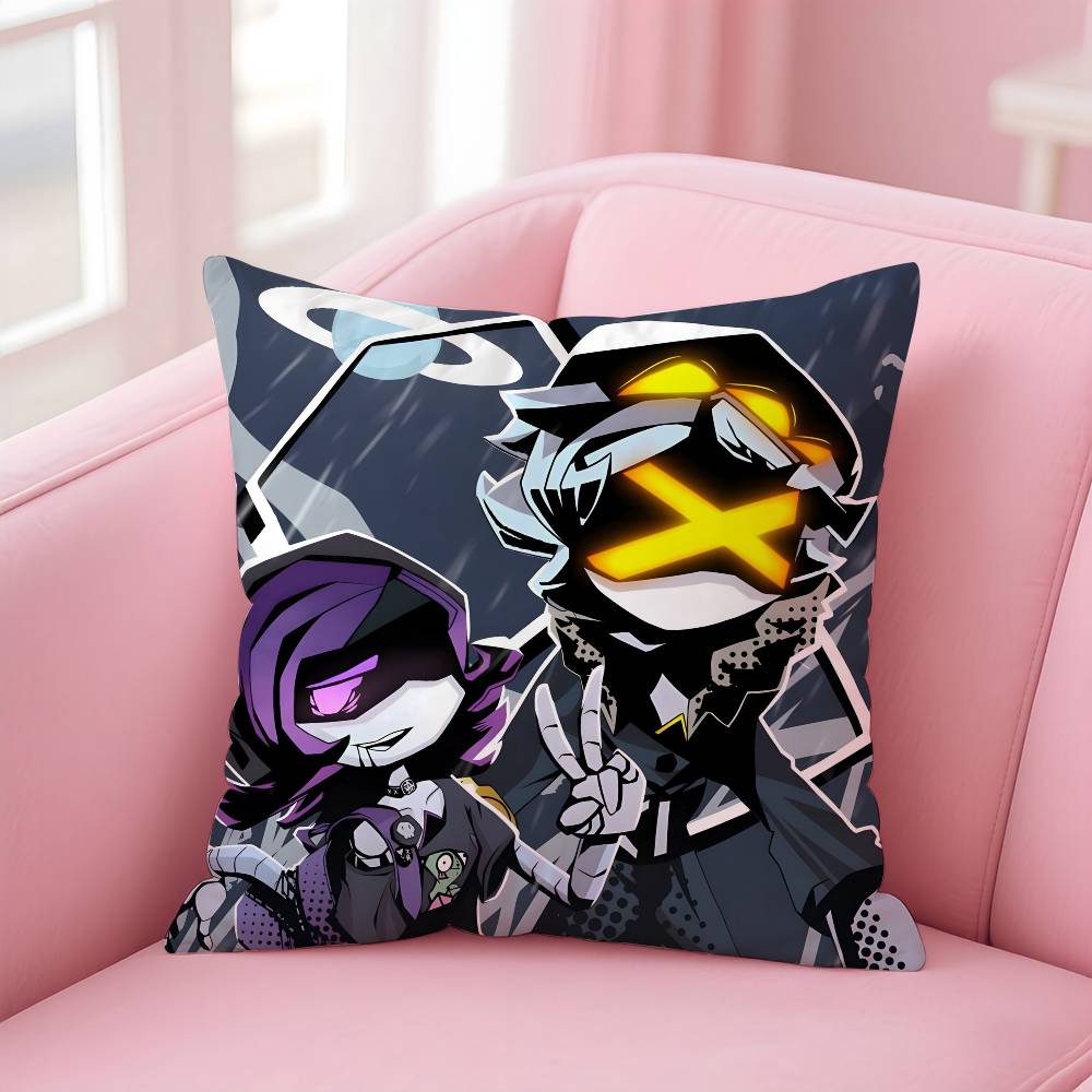 ANIME m-Murder d-Drones Pillow Case Pattern Printing Pillowcase Living Room Sofa Cushion Cover Bedroom Room Decor