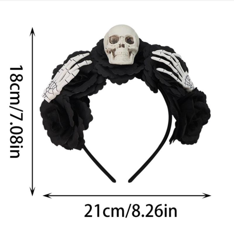 Rose Flower Crown Headband Photo Props Boho Halloween Headwear Party Costume Day Of The Dead Headpiece