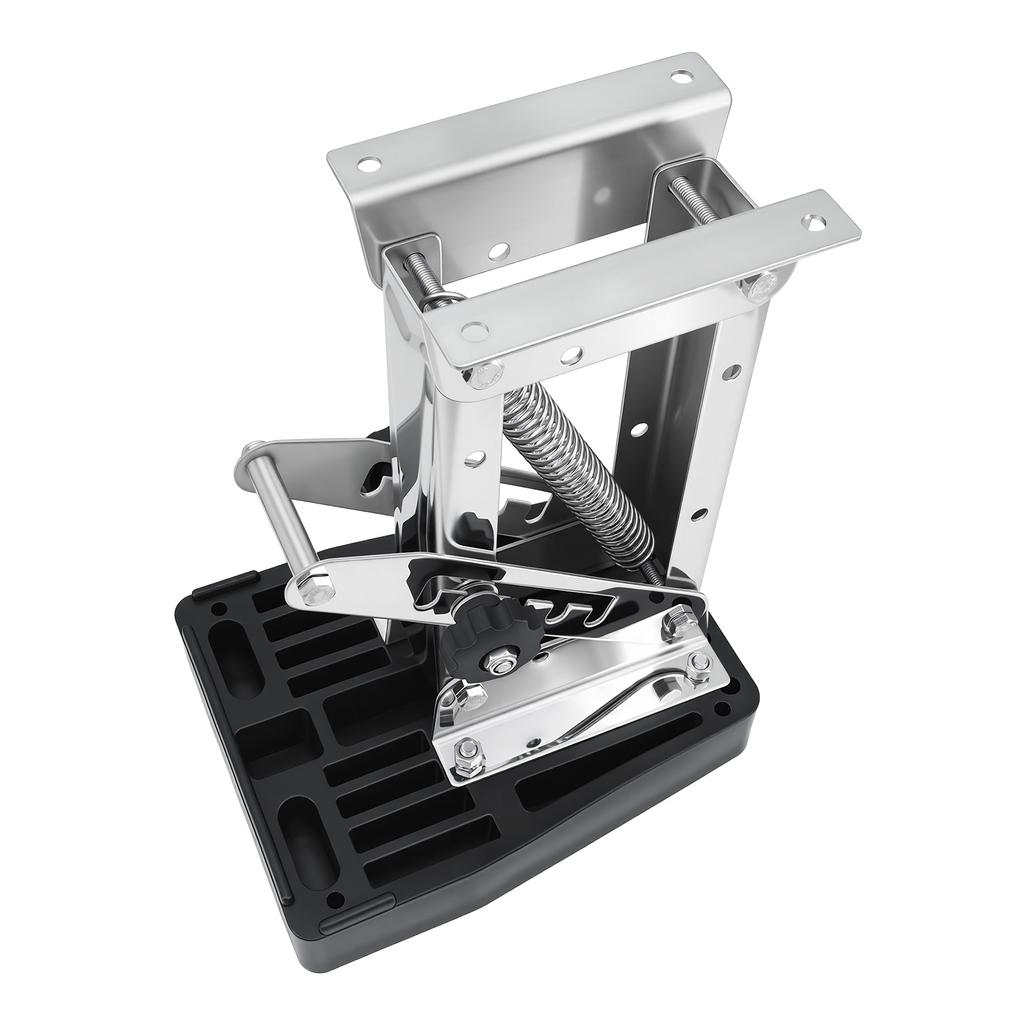 Marine 304 Stainless Steel Outboard Motor Bracket Heavy Duty Kicker Engine Support For 7.5-20HP 2 Stroke Boat Marine Engine