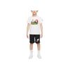 Nike Logo Print Round Neck Short Sleeve T-Shirt Kids tops White DX7625-100