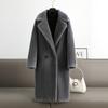Teddy Bear Silhouette Pure Wool Composite Fur Integrated Coat Women's Suit Collar Cashmere Jacket New