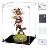COOLTAKU Figure UV Magnetic Magnetic Front Collection More Assembled Acrylic Display Stain Cleaning Cloth Figure Storage 25 X Depth 25 X Height Black