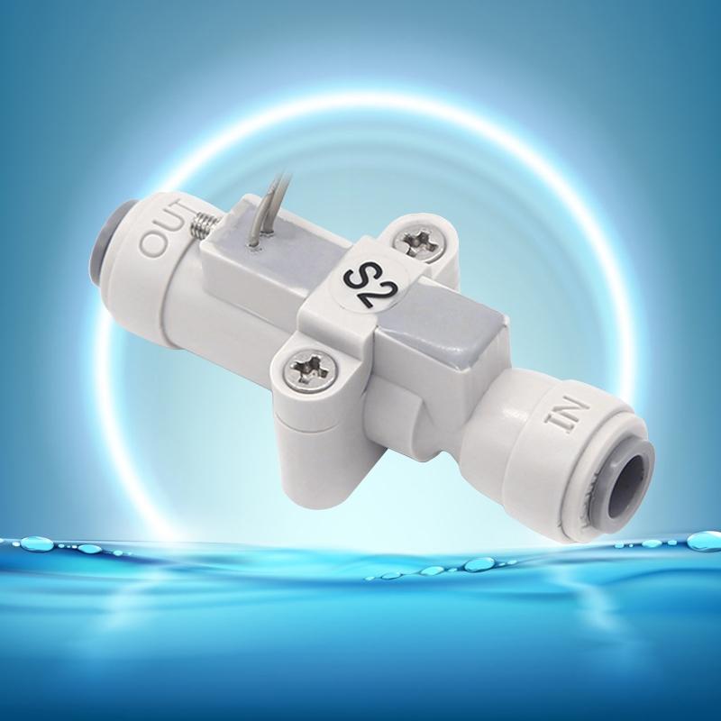 Compact Flow Sensor G1/4" Liquid Water Flow Sensor Flowmeter Water Flow Switch Suitable for Water Dispenser Purifier