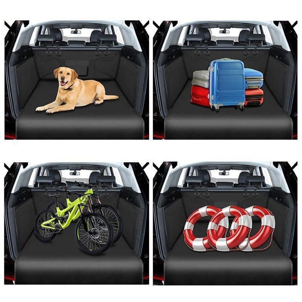 Car Dog Mat Portable Car Seat Cover Non-Slip Dustproof Pad Protector With Storage For Truck Provide Comfort Prevent Scratches