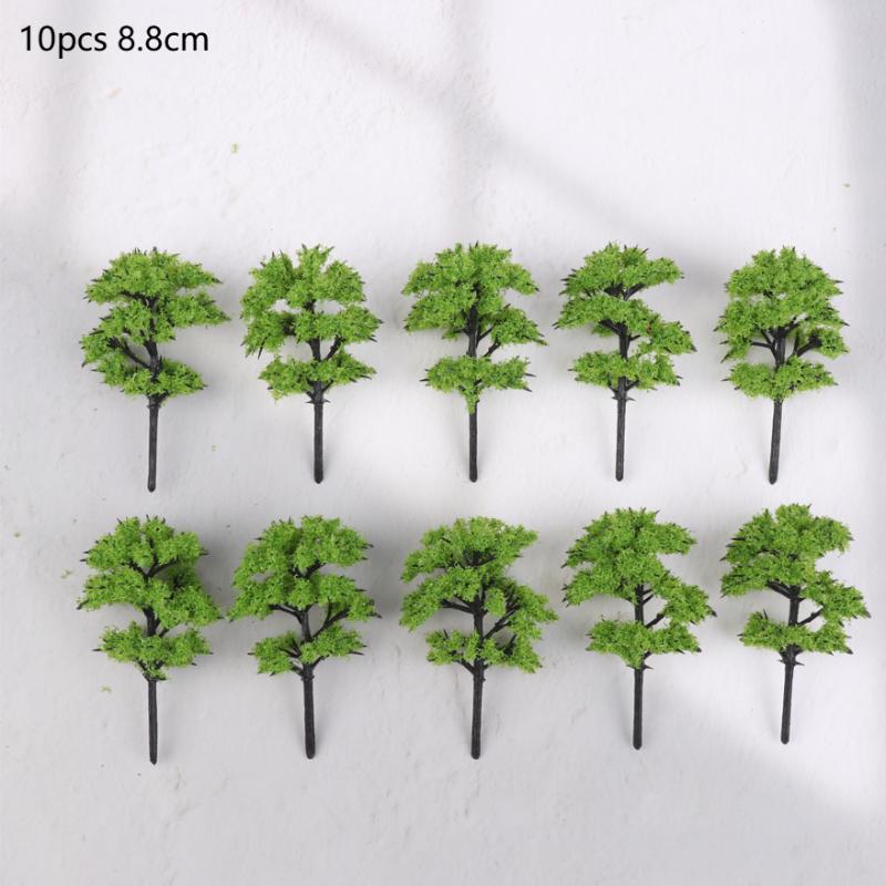 Simulation Mini Green Tree Model Dollhouse Railway Street Scene Decor Ornaments Dollhouse Micro Landscape Garden Ornament
