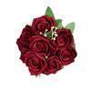 9 Heads Real Happy Imperial Rose Flower Mini Photography Photo Gift Valentine's Day Flowers 10 Colors Crystal Grass Bouquet
