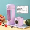 Portable USB Rechargeable Blender with LED Display - Compact 18.6 Oz Citrus Juicer, 700ml Capacity, Ideal for Smoothies and Shakes, Dual Lid Design
