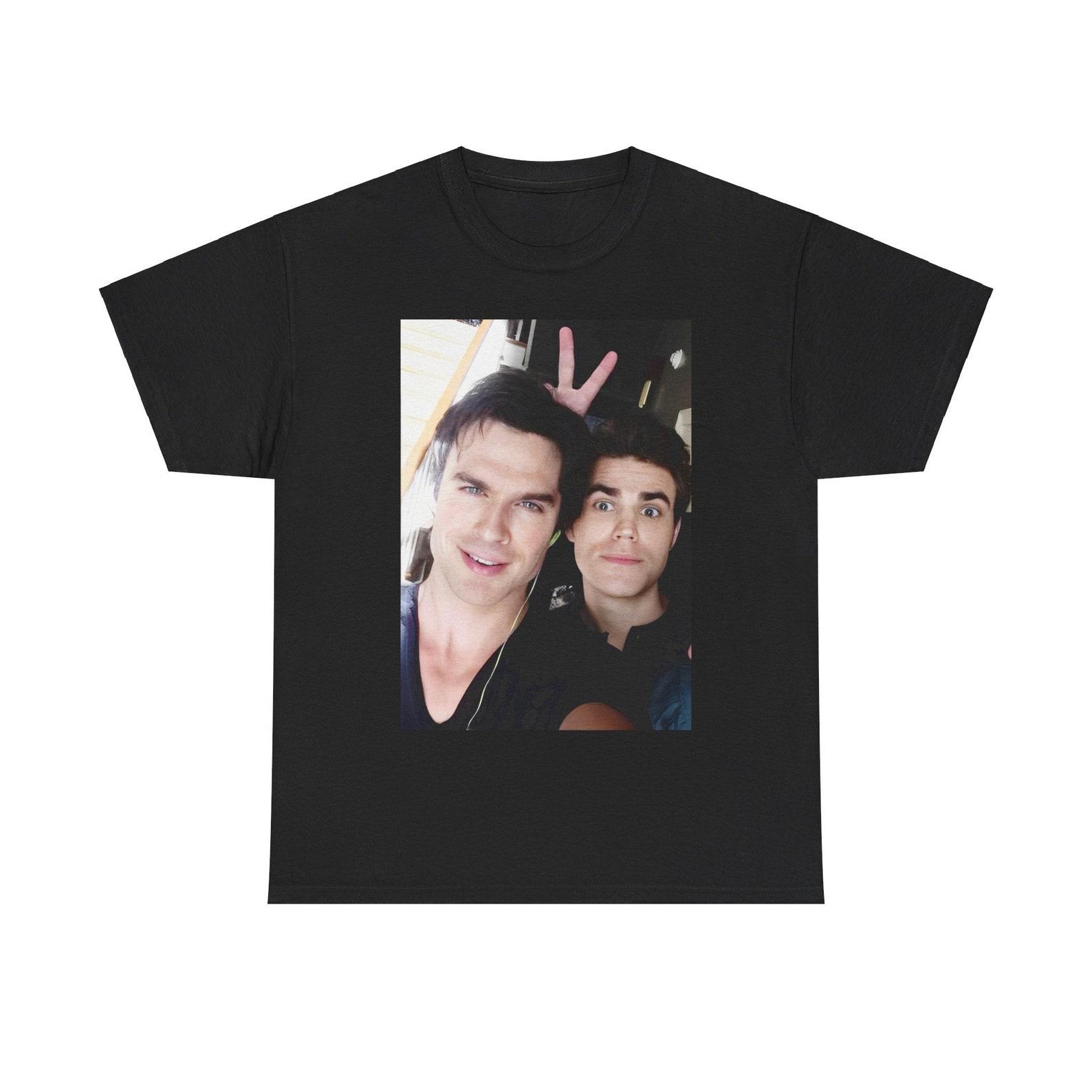 Vampire Diaries Damon and Stefan - Unisex Heavy Cotton Tee 2XL