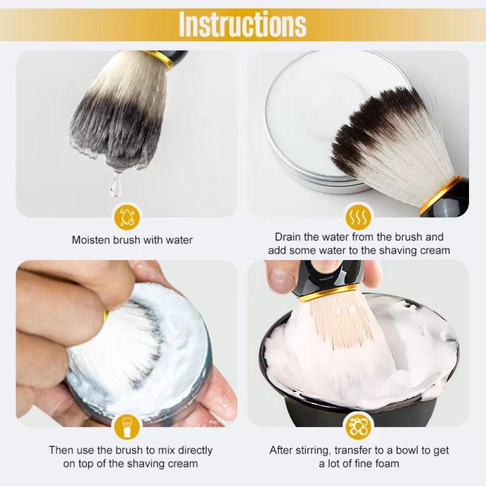 Shaving Brush Shaving Brush Set Shaving Bowl Men Facial Cleaner Shave Care Kits Men's Shaving Gift